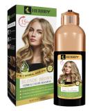 Hair Color Shampoo for Gray Coverage | Herbal Extract Instant Dye & Conditioner - Long Lasting Blonde Brown (500ml - Buy Online on GoSupps.com