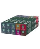 STARBUCKS Espresso Roast Variety Pack by Nespresso Coffee Capsules 10 x 10 (100 Capsules) - Buy Online on GoSupps.com