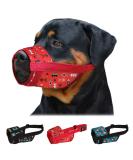 Collardirect Adjustable Dog Muzzle - Soft Breathable Nylon for Small Medium Large Dogs | Anti-Chew Bark Bite - Tribal Pattern 1 (L/XL) - Buy Online on GoSupps.com