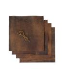 Genuine Leather Sheets Set of 4  Leather Material  Genuine Leather for Crafts | Leather Roll  Soft Leather  Sheet Leather for Crafts | Quality Raw Leather 12" x 12" + 36" Leather Cord - Buy Online on GoSupps.com