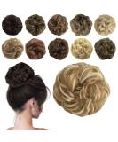 Sofeiyan Hair Parts & Tie Updos | Wavy Chignon Hairstyles Hair Extensions for Women - Light Ash Brown & Blonde 40g - Buy Online on GoSupps.com