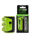 King Kanine | Deshedding Tool | Top & Undercoat | Self Clean | Retractable Blades | 3 Metal Deshedding Edges | Rubber Bristles for Grooming | Small - Buy Online on GoSupps.com