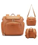 Beaulyn Leather Diaper Bag Backpack - 5-in-1 Travel & Tote w/Changing Pad | Large Capacity Brown - Buy Online on GoSupps.com