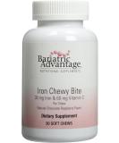 Bariatric Advantage Iron Chewy Bite Chocolate Raspberry Truffle - 30mg Iron, 60mg Vitamin C - 30 Count, Pack of 1 - Buy Online on GoSupps.com