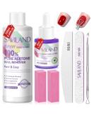 SAVILAND Acetone Nail Polish Remover Kit | Gel Remover Cuticle Oil & Nail Buffer Tools for Quick Acrylic Removal | 8.45 Oz - Home Salon Essential - Buy Online on GoSupps.com