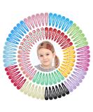100Pcs Snap Hair Clips 2.76 Inch Metal Barrettes in Assorted Colors - Non-Slip Hair Accessories for Girls, Women, Kids, Teens - 100pcs Colorful Set - Buy Online on GoSupps.com