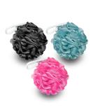 Exessco Shower Puff Loofah 3Pcs Mesh Body Puff 75g/PCS Large and Extra Soft Body Exfoliating Bath Sponge Shower Scrunchie for Scrubbing - Shower Sponge for Men and Women (Multicolor Pack of 3) - Buy Online on GoSupps.com