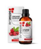 SenseLAB Organic Rosehip Oil - 100% Pure Cold Pressed Rosehip Seed Oil 120ml - Moisturizing Skin and Hair Oil - Natural Hair Serum - Aceite de Rosa Mosqueta - Made in USA - Buy Online on GoSupps.com