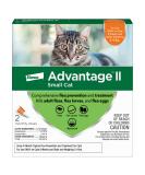 Advantage II Flea Prevention and Treatment for Small Cats (5-9 Pounds) 2-Pack Small Cat Only - Buy Online on GoSupps.com