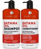 Batana Oil Shampoo & Conditioner Set | Thickening Hair Care for Men & Women | Sulfate Free Biotin & Keratin for Volumizing Fine Hair - Buy Online on GoSupps.com