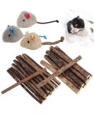Newoutset 33 Pcs Cat Catnip Sticks Cat Catnip Chew Toys Natural Silvervine Matatabi Catnip Sticks Toys Cat Kitten Teething Toys Sticks for Cat Kitten Teeth Cleaning Including 3 x Cat Mouse Toy - Buy Online on GoSupps.com