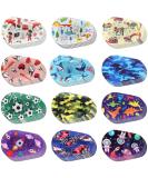Panitay 60 Pcs Adhesive Eye Patches for Kids - Cute 12 Styles Toddler Eye Patch Bandages for Boys | International Shipping - Buy Online on GoSupps.com