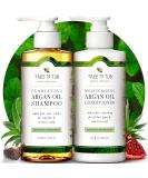 Tree To Tub Sulfate Free Shampoo & Conditioner Set for Oily Hair, Frizz & Sensitive Scalp - Hydrating Argan Oil, Organic Coconut Oil, All Natural Peppermint - Women & Men - Buy Online on GoSupps.com