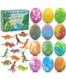 Bath Bombs for Kids - 12pc Bulk Dinosaur Egg Fizzies with Toys Inside | Gentle & Safe for Boys and Girls | Birthday, Easter, Christmas Gift - Buy Online on GoSupps.com
