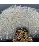 3D Nail Art Stickers Gold/Diamond Design - Luxury Self-Adhesive Decals for Women & Girls - Salon Quality Metallic Nail Stickers - Includes Nail Tweezers - 11-20 Sheets - Buy Online on GoSupps.com