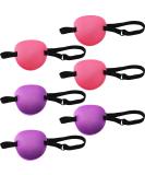 6-Piece Adjustable Eye Patch Set for Lazy Eye | Elastic Eye Masks for Adults & Kids - Rose Red and Purple - Buy Online on GoSupps.com