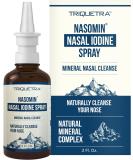 Nasomin Nasal Iodine - Nasal Antiseptic, Sanitize Your Nose from Germs - Use Daily for Germ Defense - Iodine + Fulvic Acid Blend -150+ Uses Per Bottle - Buy Online on GoSupps.com