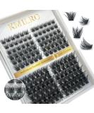 Kmilro 144 Pcs Cluster Lashes DIY Eyelash Extensions C D Curl 10-16mm Mega Volume Fluffy Wispy Individual Lashes - Volume 0.07C-MIX - Buy Online on GoSupps.com