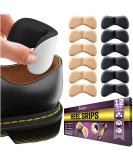 12 Pack Extra Soft Heel Pads - Self-Adhesive Cushions for Women and Men Shoes - Prevent Blisters, Cuts, Slipping, and Pain - Black and Nude Inserts for Shoes Too Big - Buy Online on GoSupps.com