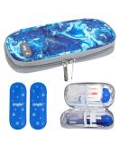 YOUSHARES Insulin Travel Case - Diabetic Medicine Cooler with Ice Packs (Quicksand Blue) - Buy Online on GoSupps.com