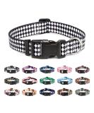 Mercano Adjustable Dog Collar | Soft Nylon Comfort for All Sizes - Perfect for Small Medium & Large Dogs & Puppies (M Rhombbe) - Buy Online on GoSupps.com