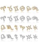 Noverlife 24PCS Zodiac Nail Charms: Gold & Silver Constellation Pendants for Nail Art - Buy Online on GoSupps.com