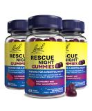 Rescue Remedy Gummies Night 3 Pack Bundle for A Serene Sleep with Raspberry Flavour Easy to Take Vegan & Natural Suitable for All The Family 3 x Pack of 60 Raspberry 60 Count (Pack of 3) - Buy Online on GoSupps.com