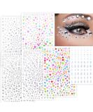 Face Gems - 6 Sheets Self-Adhesive Rhinestones for Makeup & Body | Perfect for Parties & DIY Crafts - Buy Online on GoSupps.com