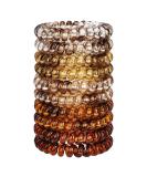 Jesslab Spiral Hair Ties - 10 PC Traceless No-Damage Hair Accessories for Women & Girls - Color Sorted Ponytail Holders - Buy Online on GoSupps.com