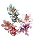 3PCS Large Flower Metal French Hair Styling Alligator Clips for Women and Girls - Buy Online on GoSupps.com