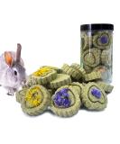 FIPASEN Rabbit Chew Toys for Teeth 18PCS Natural Timothy Hay Chew Toy Improve Dental Health for Bunny/Chinchilla/Guinea Pig/Hamsters/Holland Lop Small Rodent Pet Molar Teeth Treats Toys - Buy Online on GoSupps.com