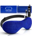 Heated Eye Mask with Flaxseed | Warm Eye Compress for Sleep and Relief from Dry Eyes, Blepharitis, Dark Circles, MGD, Puffy Eyes | Temperature Timer Control - Buy Online on GoSupps.com