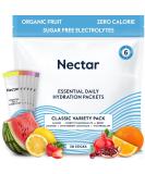 Nectar Hydration Powder Packets - Organic Electrolyte Powder - No Sugar or Calories - Daily IV Hydrate Packets for Dehydration Relief and Rapid Rehydration (Variety 30 Hydration Packets) Variety 30 Count (Pack of 1) - Buy Online on GoSupps.com