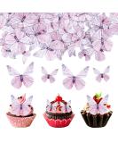 Shop Alegre 72 Edible Butterflies Cupcake Toppers | Purple Cake Decor for Birthdays Weddings & Baptisms - Buy Online on GoSupps.com