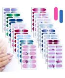 MWoot 16 sheet butterfly nail ticker with nail files nail art sticker nail film nail sticker decal pictures self -adhesive manicure sticker to DIY nail art decoration - Buy Online on GoSupps.com