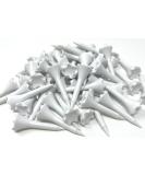 NorthPointe 1 Plastic Golf Tees Short Tees for Irons Par Threes Hybrids and Driving Range - Pack of 50 or 100 Bulk in High Visibility White Durable Plastic 1 1/2 Solid White 50 - Buy Online on GoSupps.com