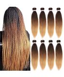 Xtrend 26 Inch Ez Braids - 8 Packs Ombre Easy Braiding Hair Extensions for Box Braids | Itch Free Water Setting Synthetic Fiber | 1B/30/26 Inch - Buy Online on GoSupps.com