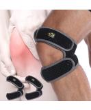Patellar Tendon Support Strap 2 Pack Reduce Patellar Tendonitis Knee Brace with Patella Stabilizer for Knee Pain Relief Strap Non-Slip Silicone Buttons Upgraded Gluing Hook Size Fit All - Buy Online on GoSupps.com