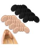 Heel Pads for Big Shoes - 4 Pairs Foamed Cotton Heel Cushions for Pain Relief & Comfort | Improved Fit (Rosybrown + Black - Buy Online on GoSupps.com