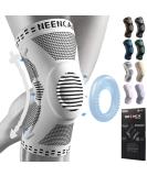 NEENCA Professional Knee Brace Knee Compression Sleeve Support for Men Women with Patella Gel Pads & Side Stabilizers Medical Grade Knee Pads for Running Meniscus Tear ACL Arthritis Joint Pain Relief M Grey - Buy Online on GoSupps.com