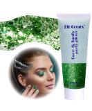 Buy 50ml Green Body Glitter Gel for Festivals | Face & Makeup Accessories | DIY Party Glam - Buy Online on GoSupps.com