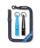 Gizzy - new - dog whistle - very reliable - loud & far -reaching whistle for effective dog training and successful dog training - (2 whistles 1 band - blue/black) - Buy Online on GoSupps.com