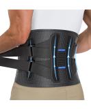 Fit Geno Back Brace Support for Lower Back Pain | Adjustable Lumbar Support for Men & Women | Breathable Design for Herniated Discs & Heavy Lifting | Size L (Waist 37-53 - Buy Online on GoSupps.com