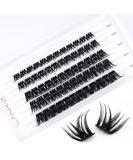 LANKIZ Cluster Lashes D Curl Russian Volume - 60 pcs DIY Eyelashes Extension Wisps - Featherlight Synthetic Reusable False Eyelashes - Soft Faux Mink Lash Clusters - Buy Online on GoSupps.com