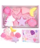Unicorn Bath Bomb 6-Piece Set - Handmade Fizzy Spa Essential Oil Moisturize & Relax for Kids, Girls, Women - Perfect Christmas Gift for Shower - Birthday, Valentines - Buy Online on GoSupps.com