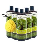  Buy Tea Tree Castile Liquid Soap with Organic Shea Butter - Versatile Moisturizing & Sulfate-Free | 946ml 32oz Bundle with Bath Sponge | Pack of 5 - International Shipping Available  - Buy Online on GoSupps.com
