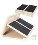 Professional Wooden Slant Board - Adjustable Incline Calf Stretch & Balance Exercise Equipment - Buy Online on GoSupps.com