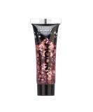Classic Chunky Face & Body Glitter Gel by Moon Glitter - Pink - Cosmetic Festival Glitter Face Paint for Face Body Hair Nails - 12ml - Buy Online on GoSupps.com