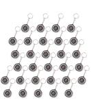 Set of 30 WELLGRO Compass Keyrings - Black Party Favors for Children's Birthdays | 3.5 x 1.0 cm - Buy Online on GoSupps.com