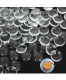 200 PCS 1 inch Transparent Glass Dome Cabochons - Crystal Clear Round Cabochons for Jewelry Making - Buy Online on GoSupps.com